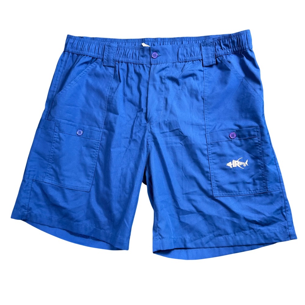 Homerun Fishing Shorts Mens 36‎ Blue Cargo Utility Gorpcore Outdoor Nylon